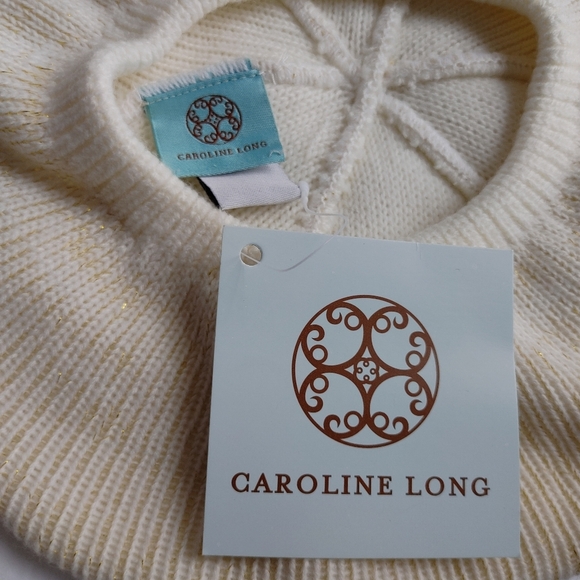 Vintage Ivory Knit Beret Hat - Picture 7 of 8